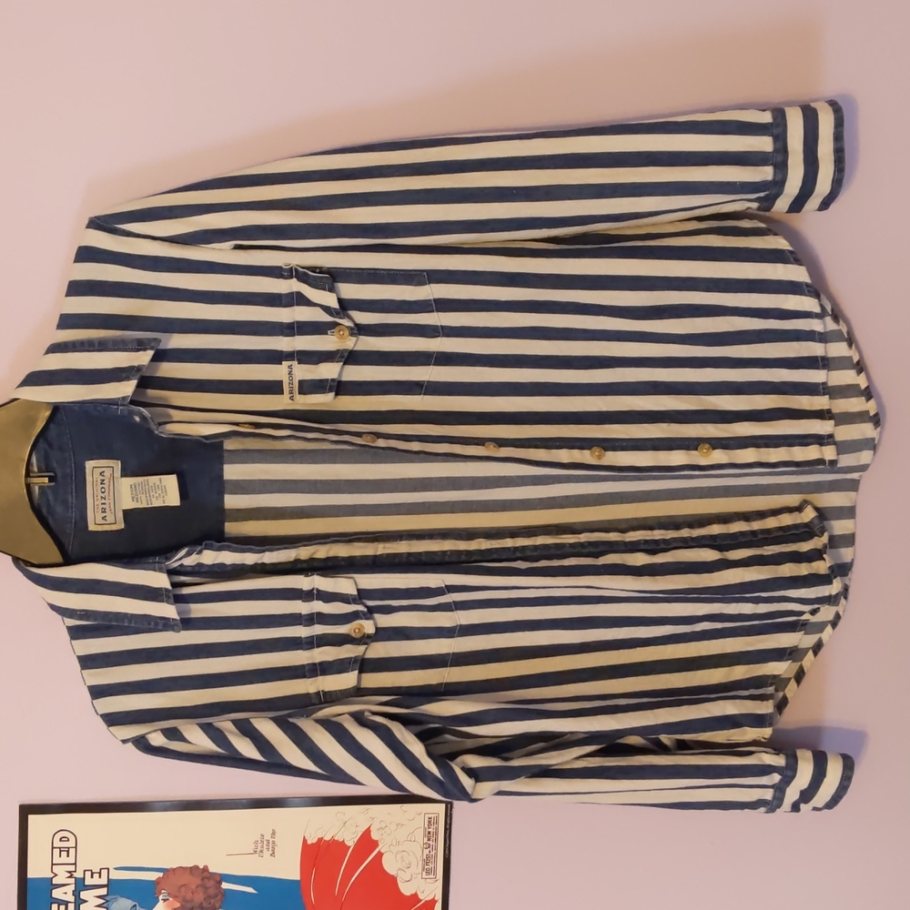 VTG Striped Denim Shirt